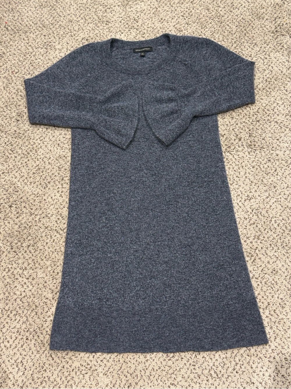 BANANA REPUBLIC Ultra Soft Wool Blend Bell Sleeve Mini Cozy Sweater Dress | S/P